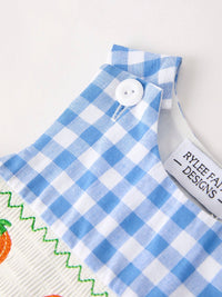 Blue Pumpkin Smock Embroidery Longall