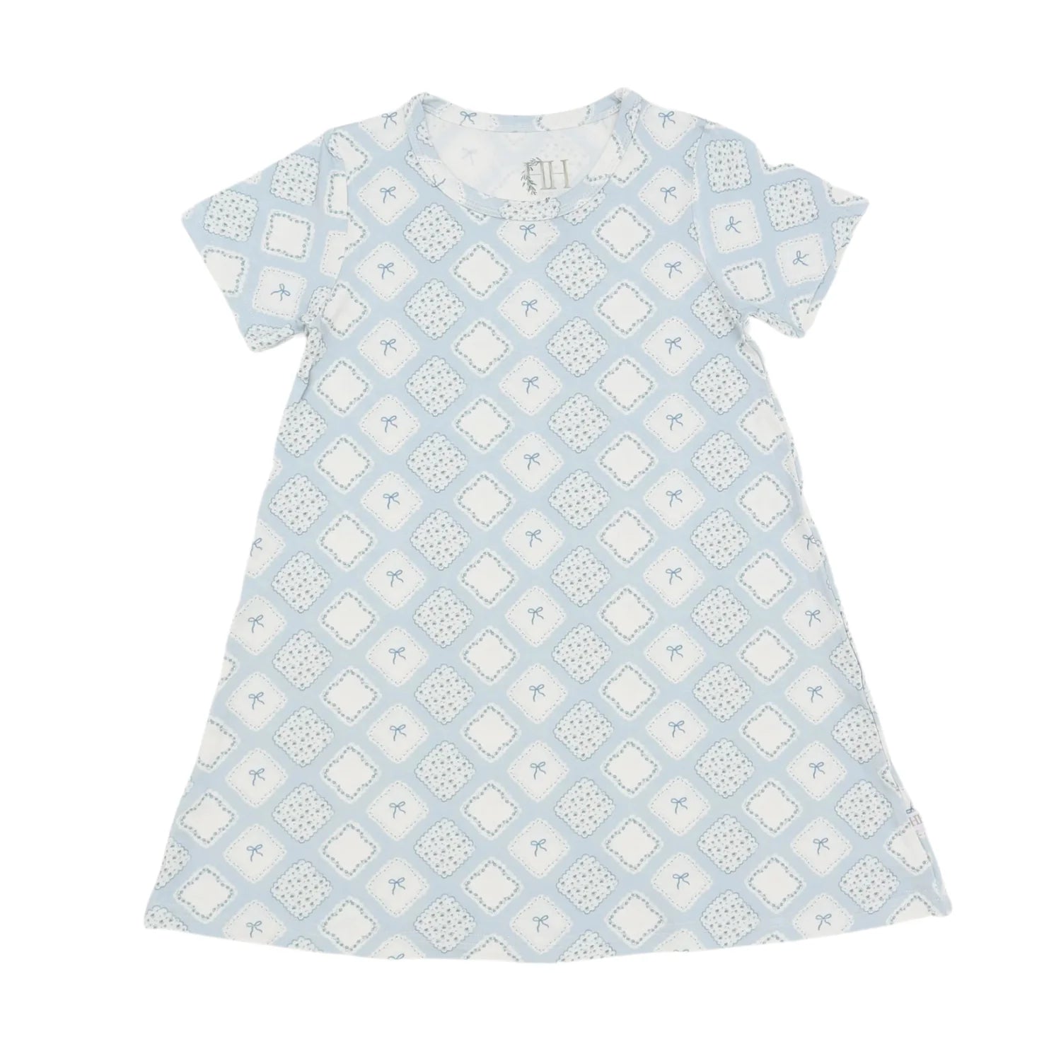 Quilted Bow Patch Bamboo Dress