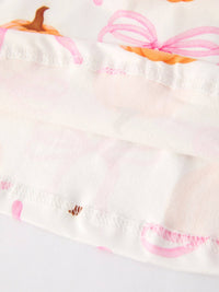 Halloween Pumpkin Bow Twirl Dress