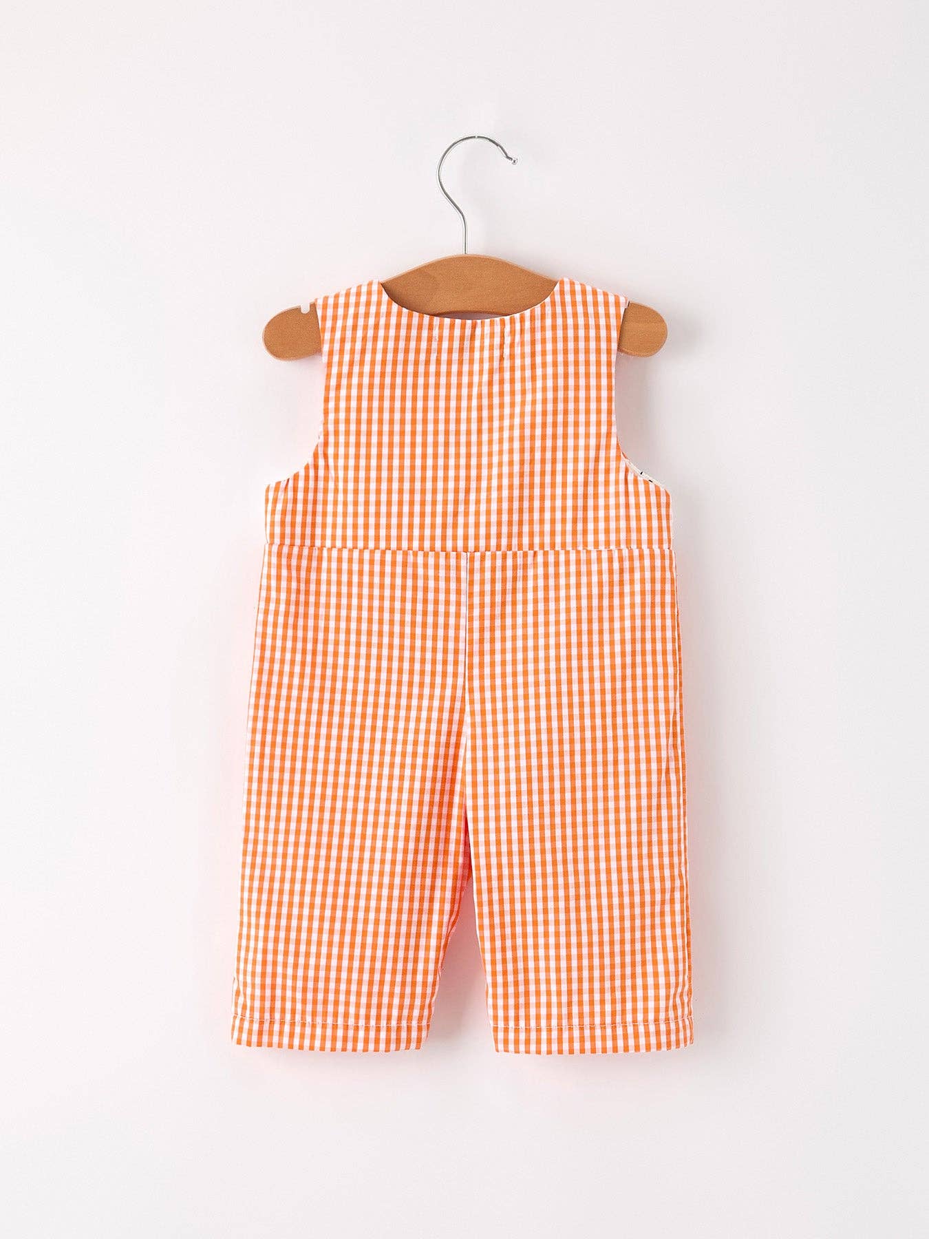 Orange Halloween Embroidery Smock Longall