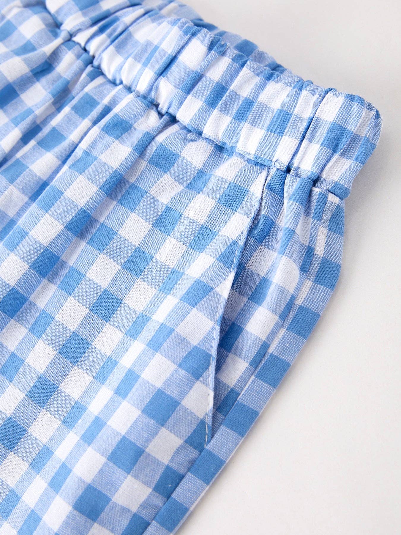 Blue Pumpkin Smock Embroidery Boy'Set