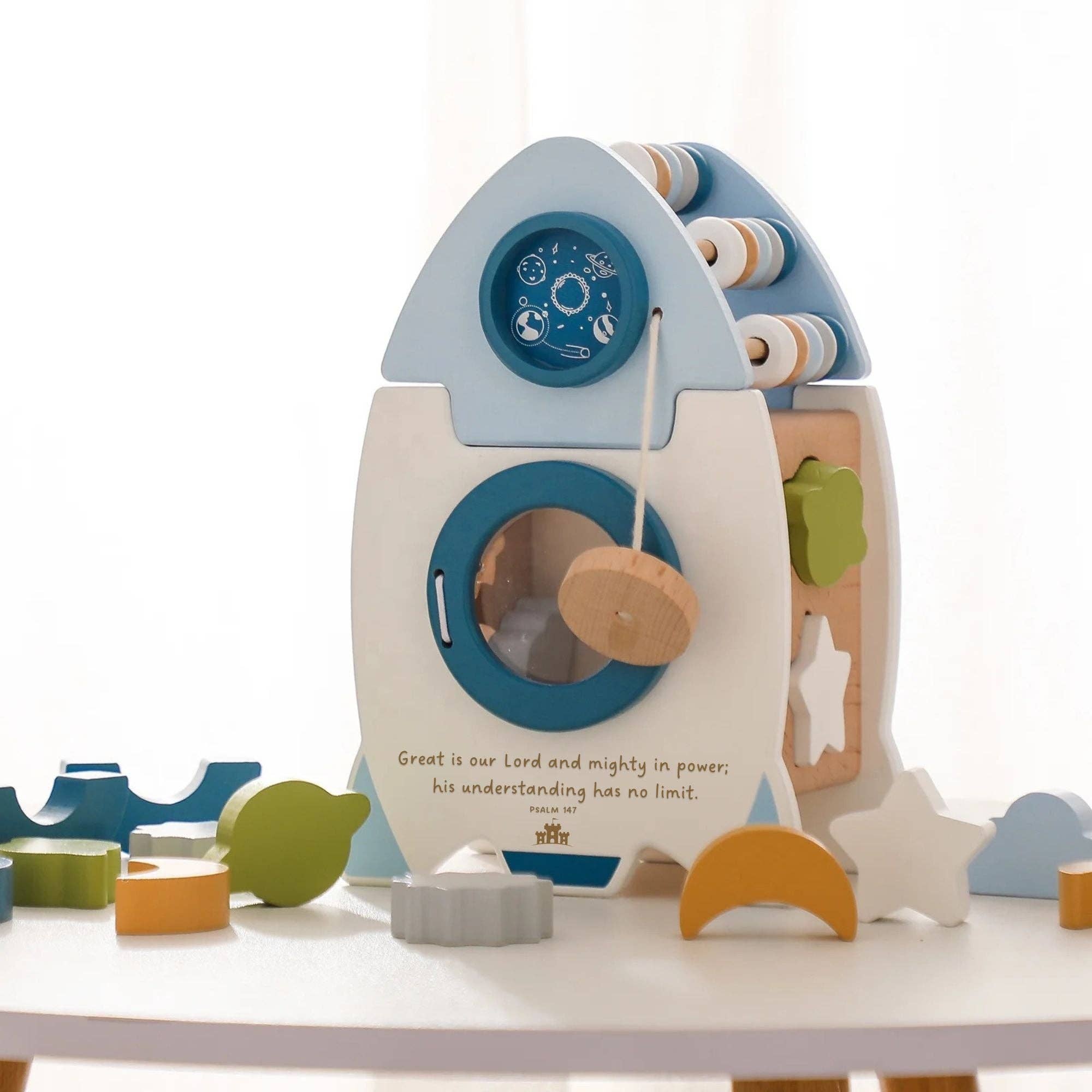Galactic Glory Starship - Kids' Wood Toy