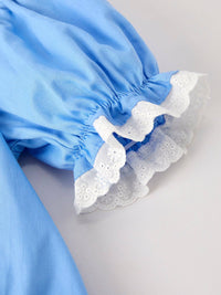 Blue Pumpkin Smock Embroidery Dress