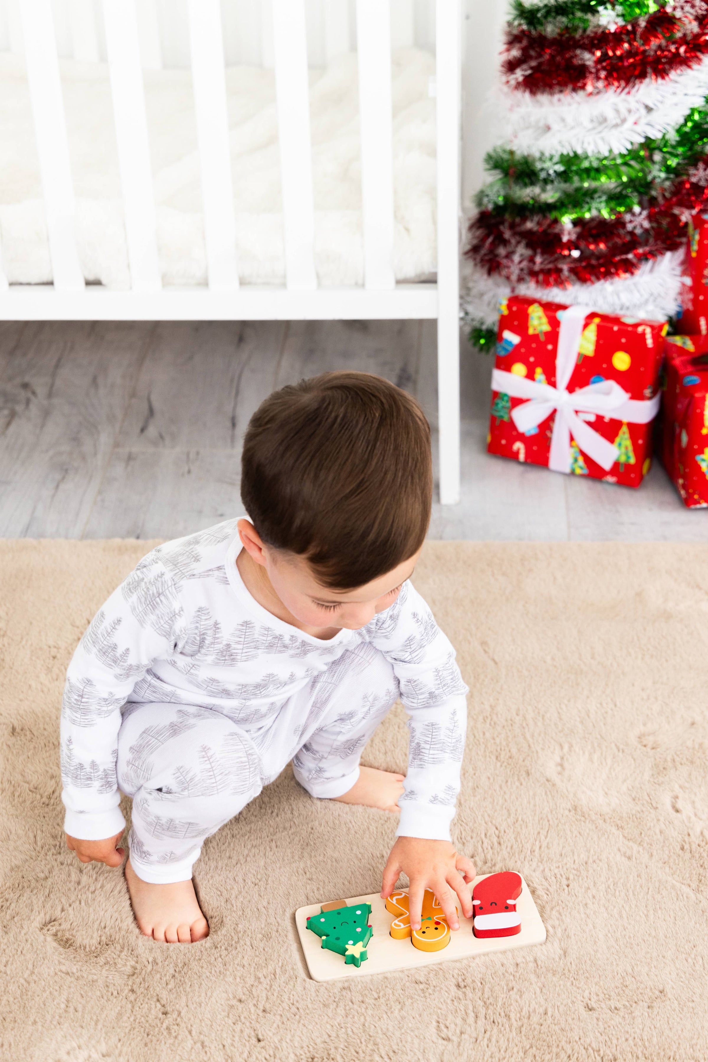 Wooden Christmas Holiday Puzzle
