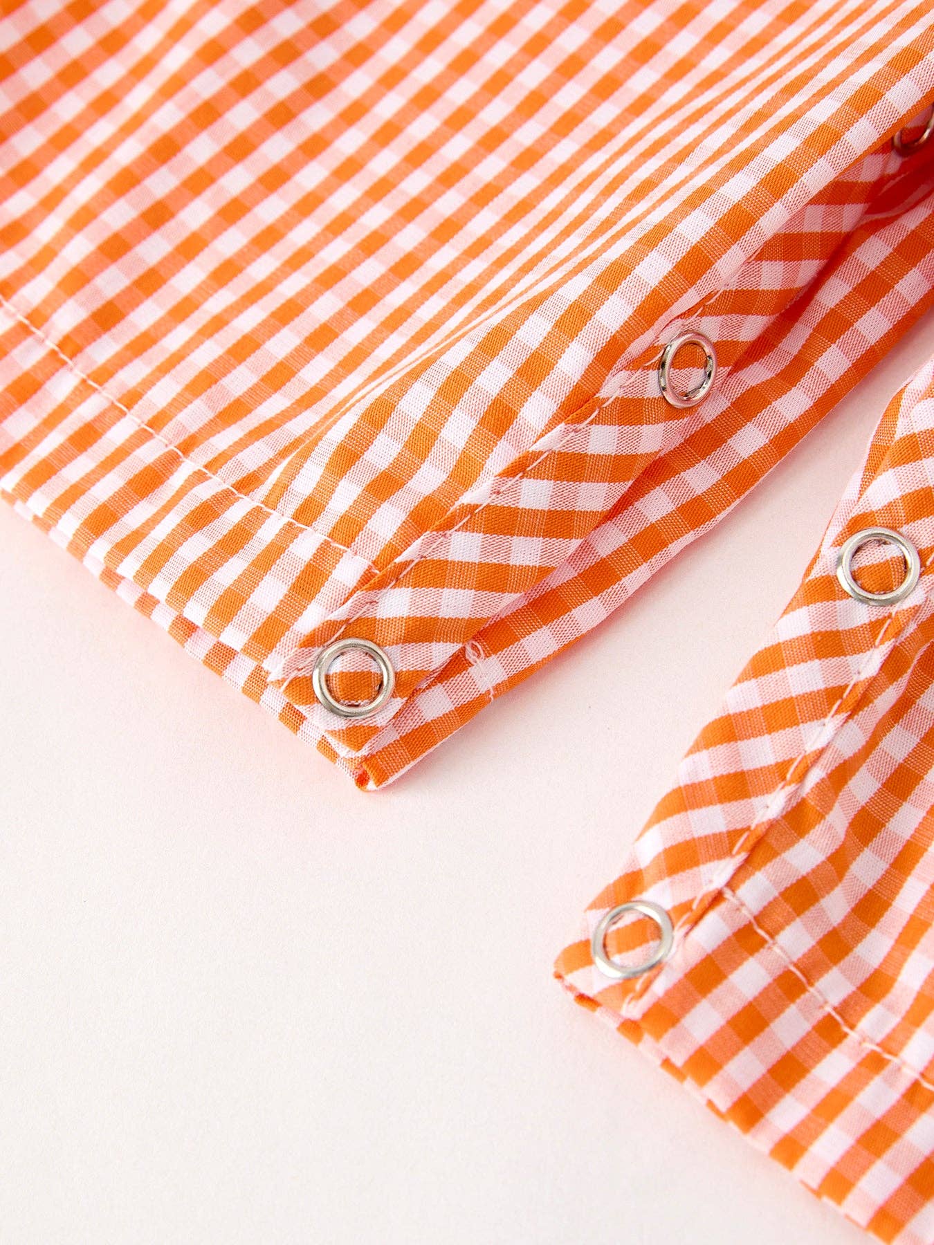 Orange Halloween Embroidery Smock Longall