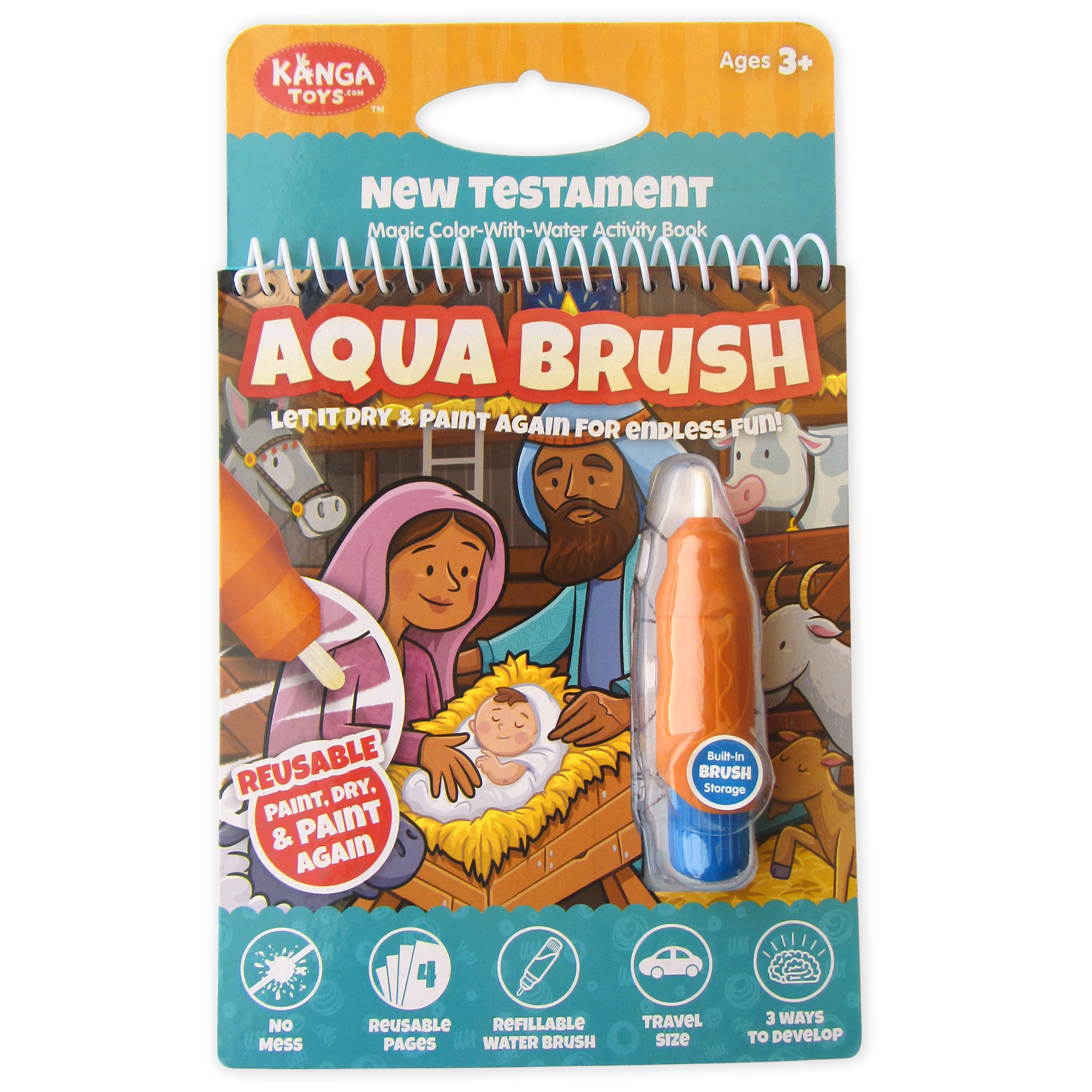 New Testament Water Brush Reusable Activity Book