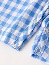 Blue Pumpkin Smock Embroidery Longall