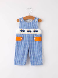 Pumpkin Truck Smock Embroidery Longall