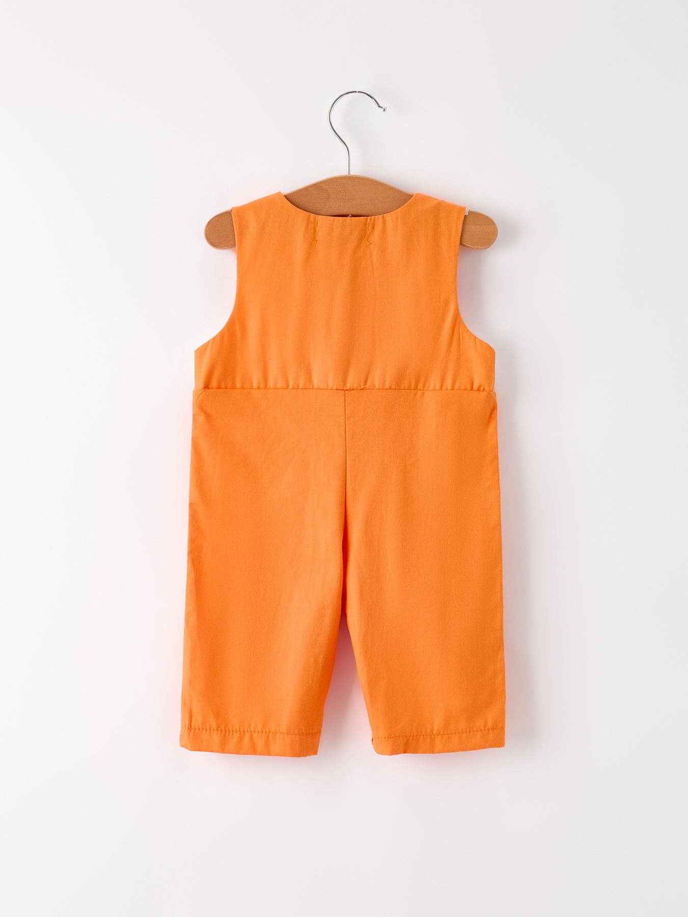 Orange Pumpkin Embroidery Smock Longall