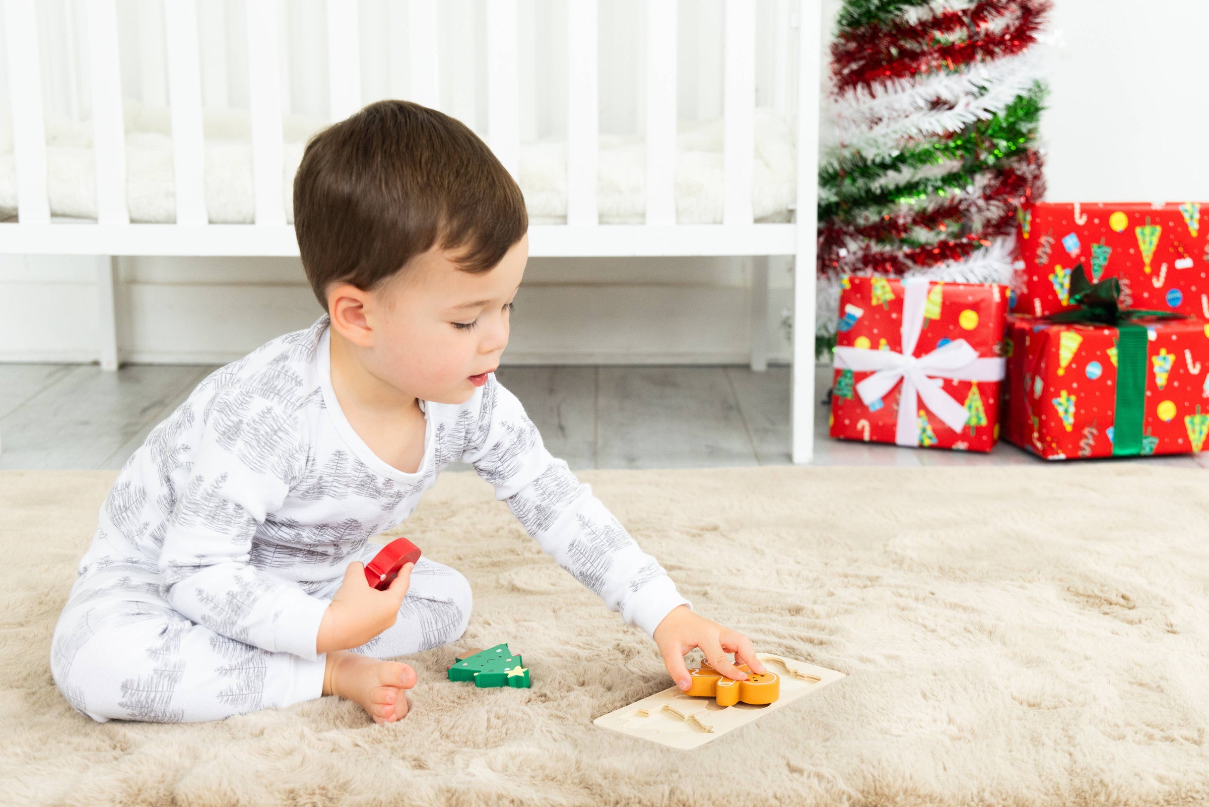 Wooden Christmas Holiday Puzzle