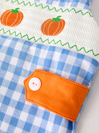 Blue Pumpkin Smock Embroidery Longall