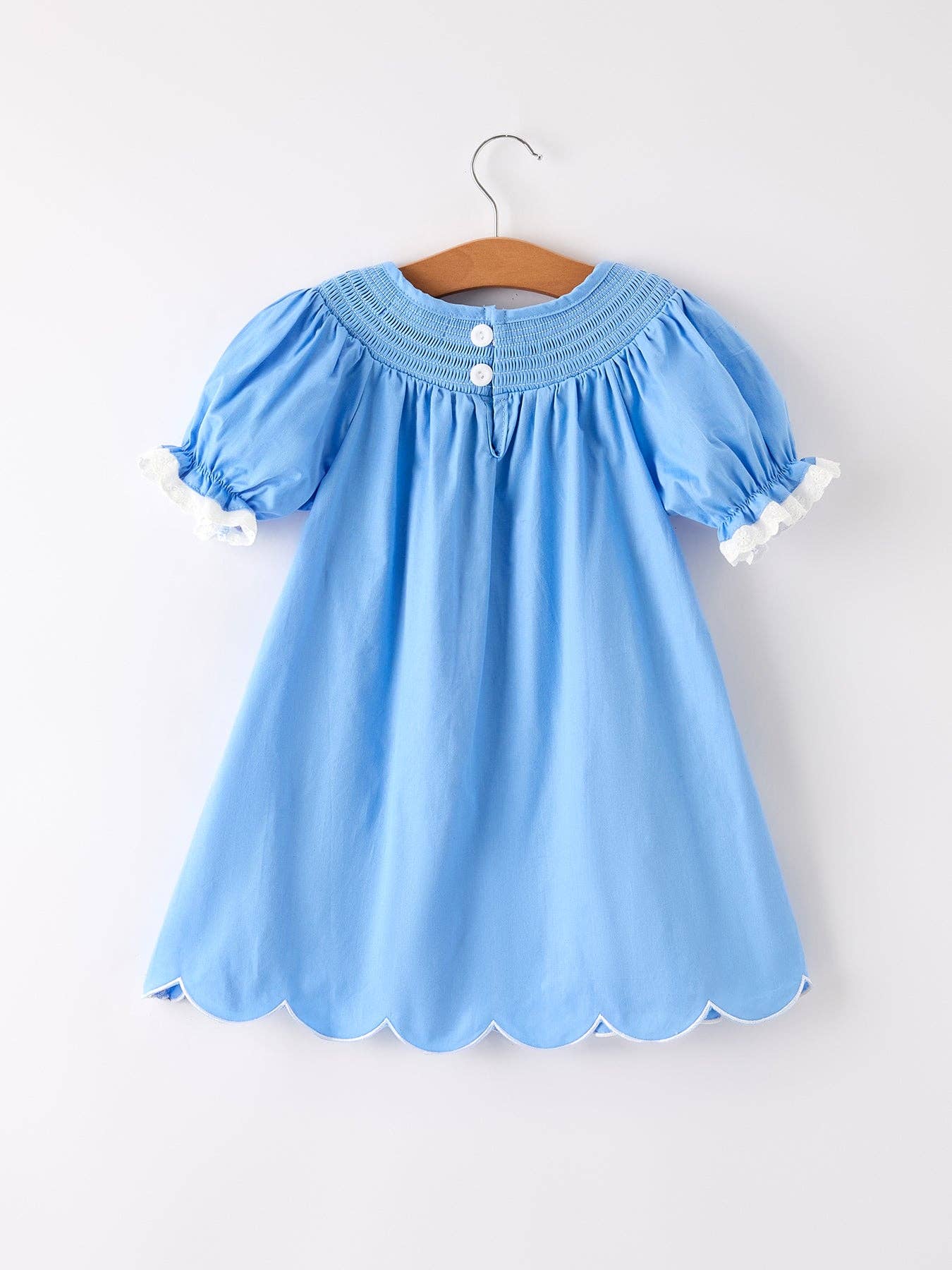 Blue Pumpkin Smock Embroidery Dress