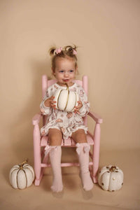 Pastel Pumpkins Bamboo Bubble Romper
