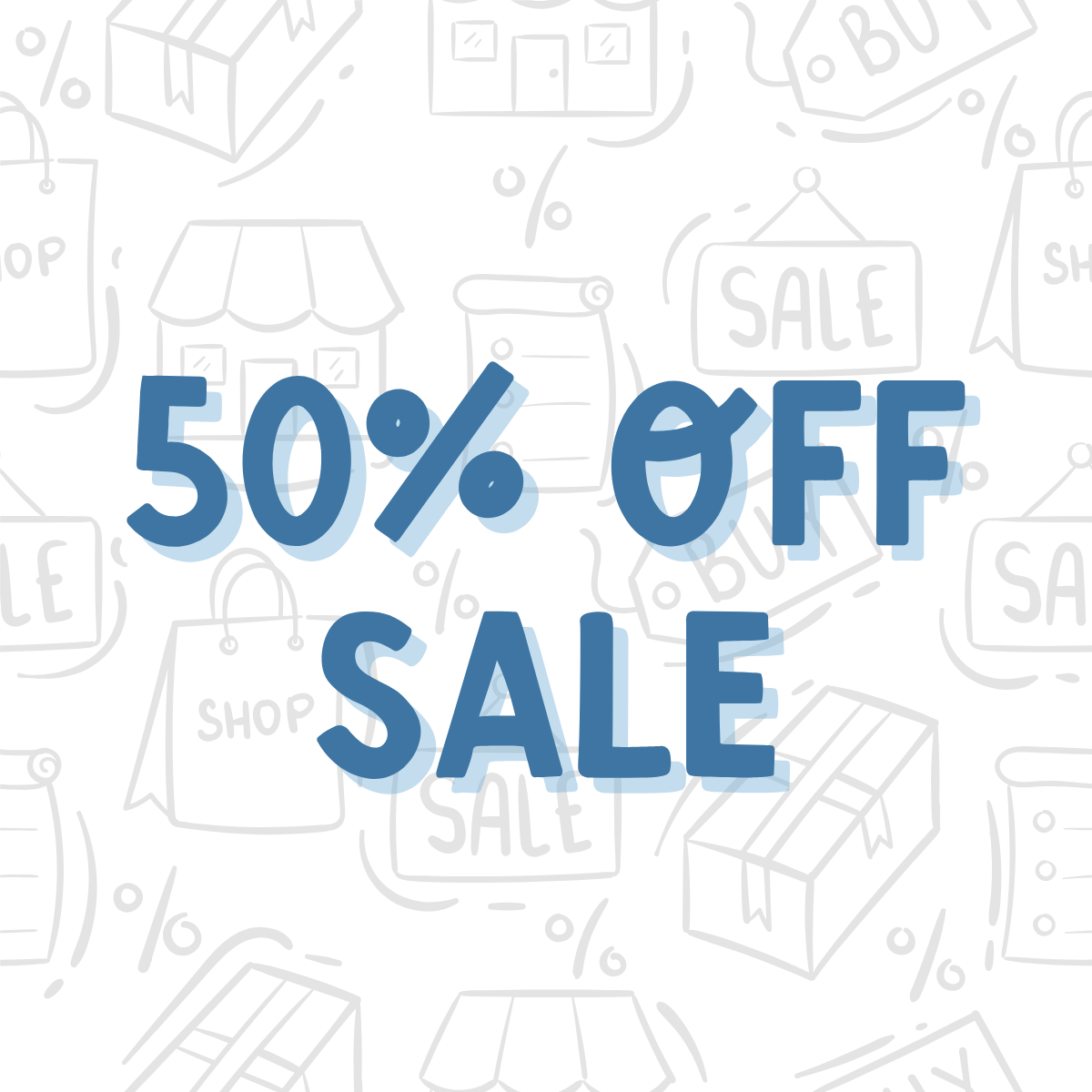 50% OFF TAX FREE WEEKEND
