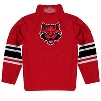 Arkansas State Red Wolves Red Fleece Quarter Zip Pullover