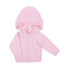 Essentials Knits Pink Hooded Zip Pullover