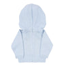 Essentials Knits Blue Hooded Zip Pullover