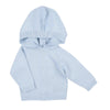 Essentials Knits Blue Hooded Zip Pullover