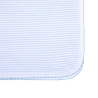 Mini Stripes Blue Burp Cloth