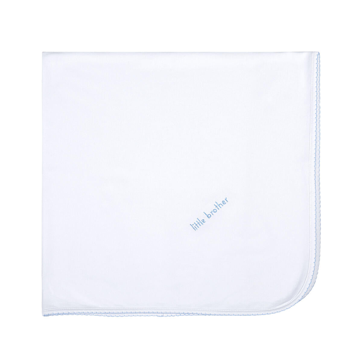 Little Brother Embroidered Swaddle Blanket