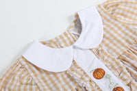Gingham Pumpkin Ruffle Dress