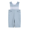 Light Blue Pinstripe Smocked Jon Jon Romper