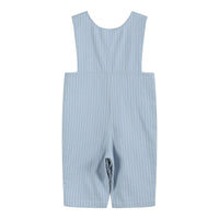 Light Blue Pinstripe Smocked Jon Jon Romper