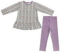 Fancy Fall Pumpkin Legging Set