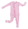 Pink Pointelle Ruffle Convertible Romper