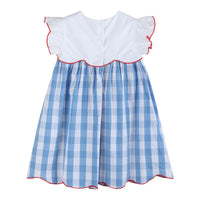 Red, White and Blue Flutter Dress