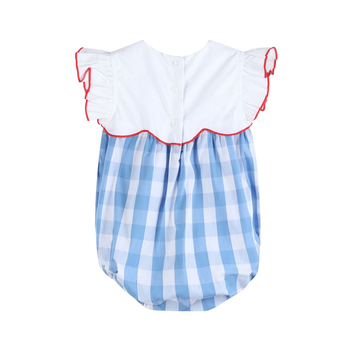 Red, White and Blue Flutter Romper