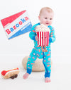 Baseball Patches Convertible Romper