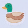 Mini Mallard Light Blue Zipper Footie