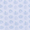 Precious Pumpkins Blue Zipper Footie