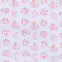 Precious Pumpkins Pink Ruffle Zipper Footie