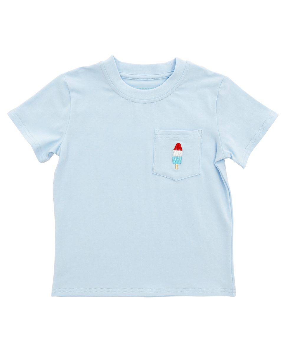Pocket Tee- Bomb Pop (Blue)