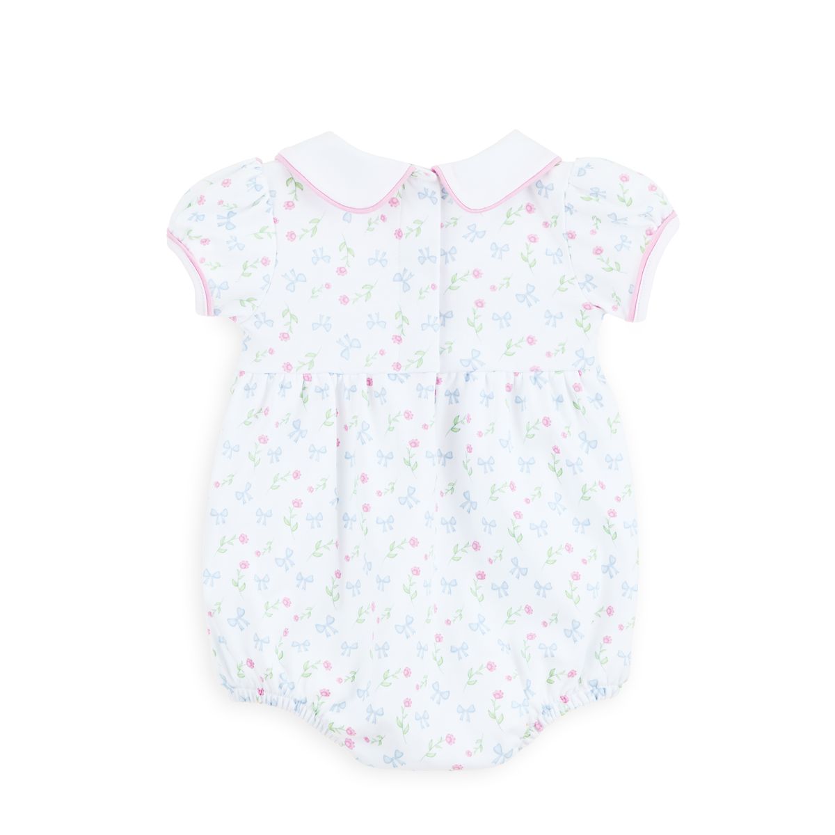 Evelyn's Classics Sky Blue Smocked Collared Bubble