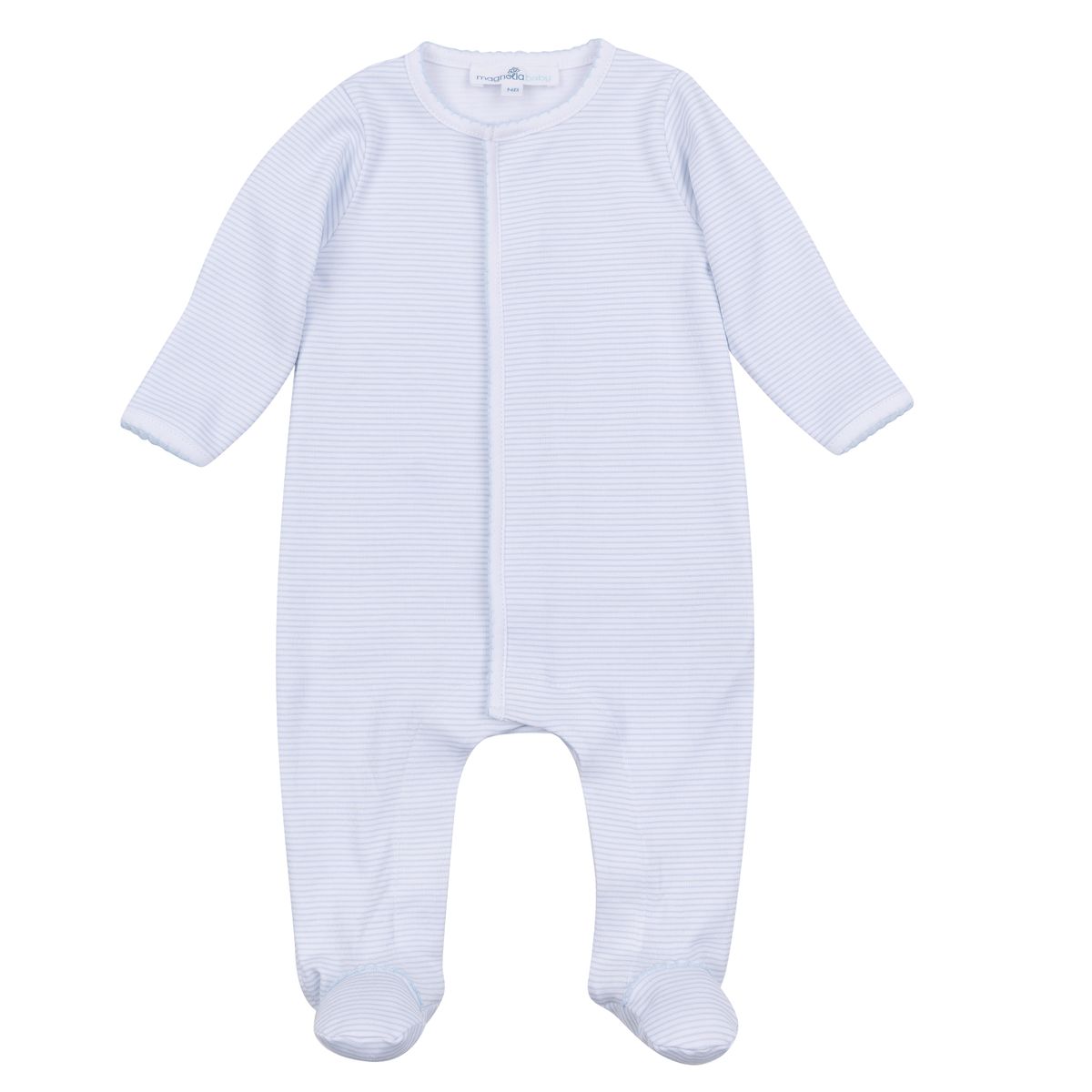Mini Stripes Light Blue Footie