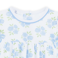 Dreamy Hydrangeas Sky Blue Print Flutters Bubble