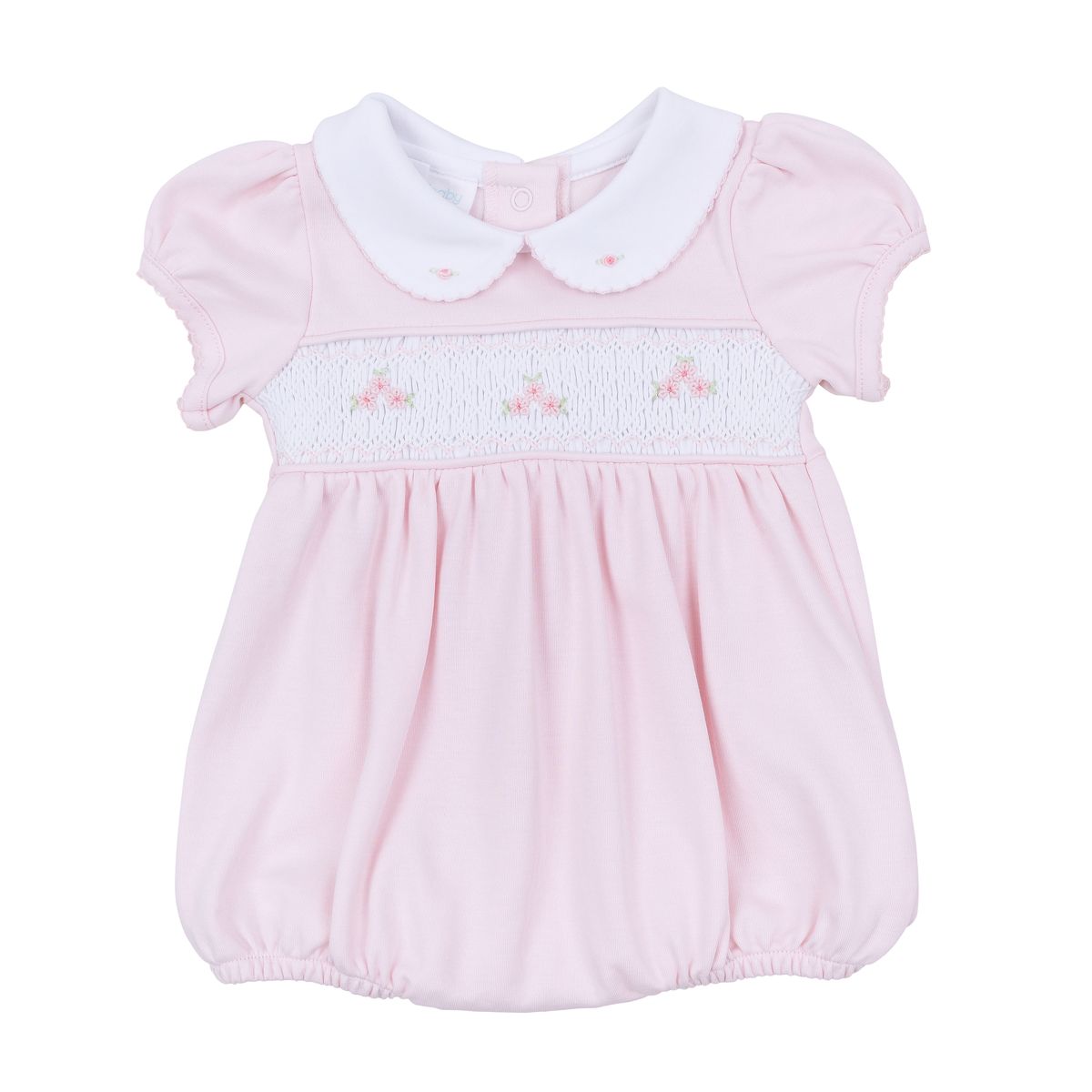 Willow Classics Pink Smocked Collared Bubble