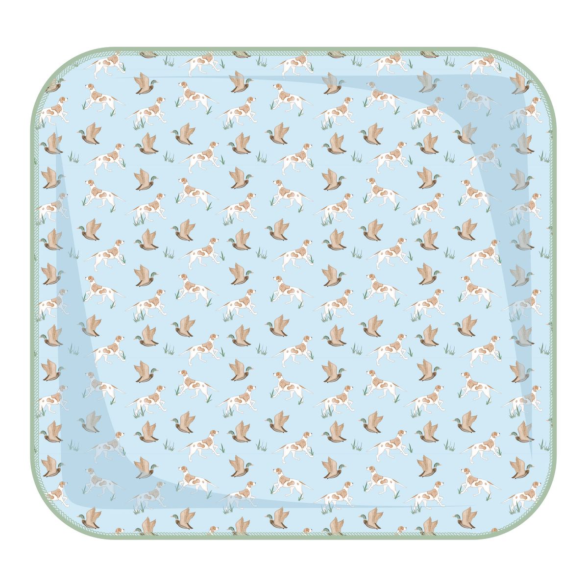 Duck and Hound Sky Swaddle Blanket