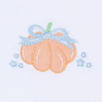 Prettiest in the Patch Sky Blue Ruffle Footie