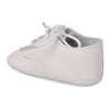 August Crib-White Leather