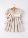 Pumpkin Smock Plaid Dress
