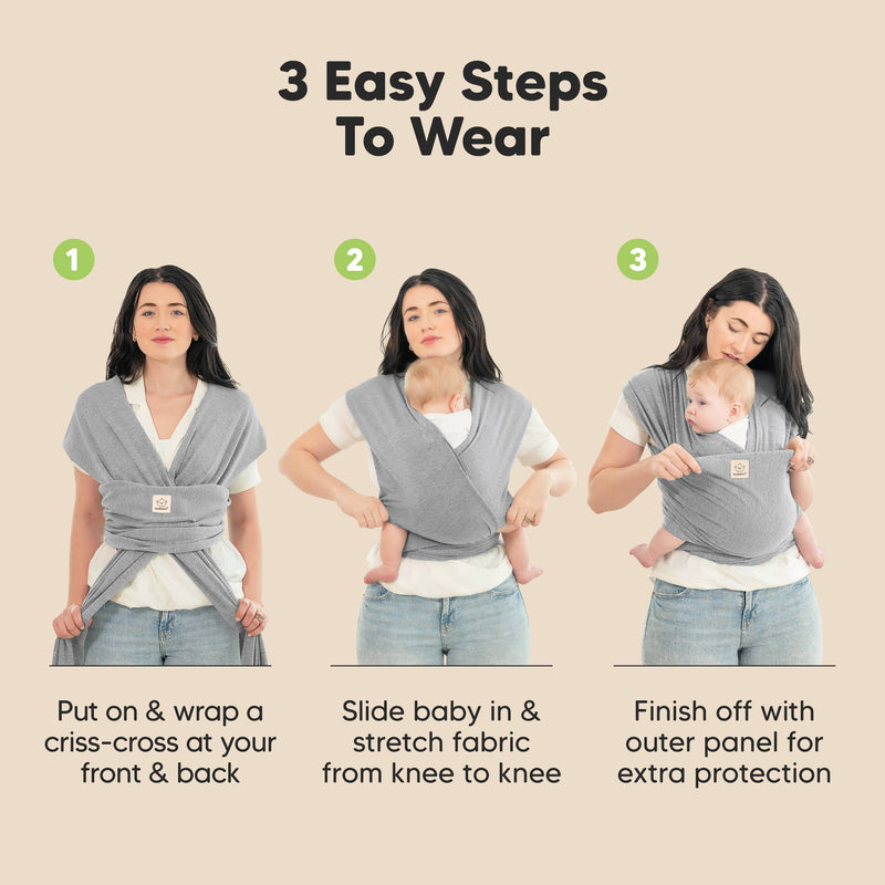 KeaBabies Original Baby Wrap Carrier