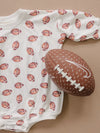 Football Bamboo Bubble Romper