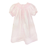 Daygown with Heart Smocking & Pearls in Pink