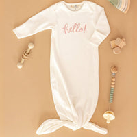 Hello! Knot Gown in Dusty Rose