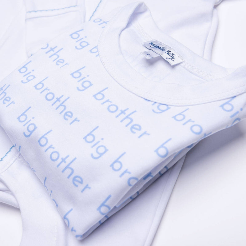 Big Brother Print Long Pajama Set