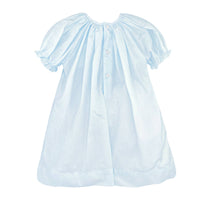 Daygown with Raglan Sleeves and Embroidered Hem